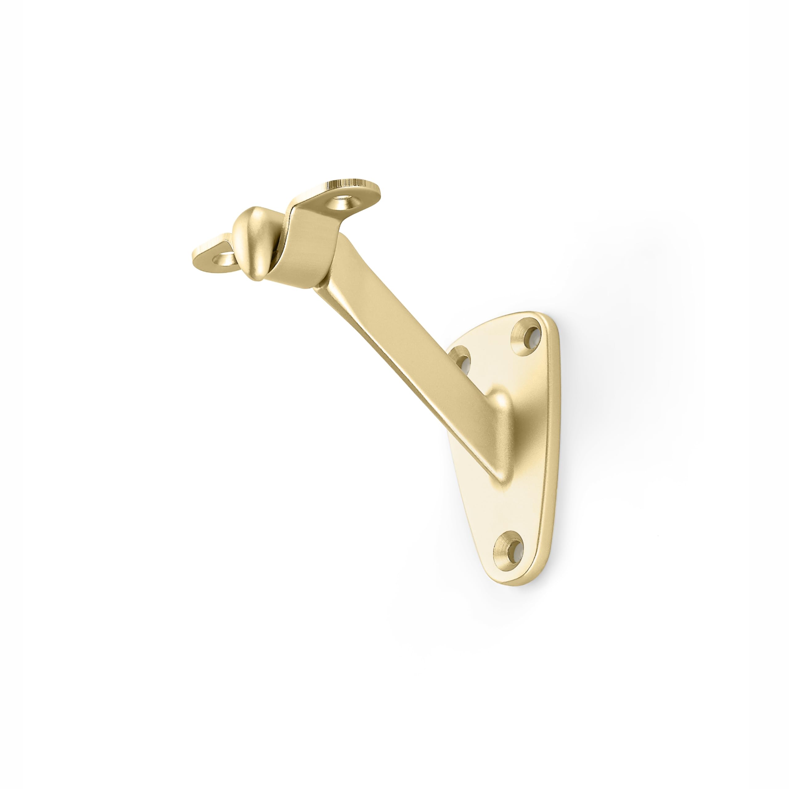 ktumeware 3 Inch 3 Pack Gold Handrail Stair Brackets Suitable for Indoor and Outdoor Staircase/Balcony/Corridor Staircase Support handrail Brackets