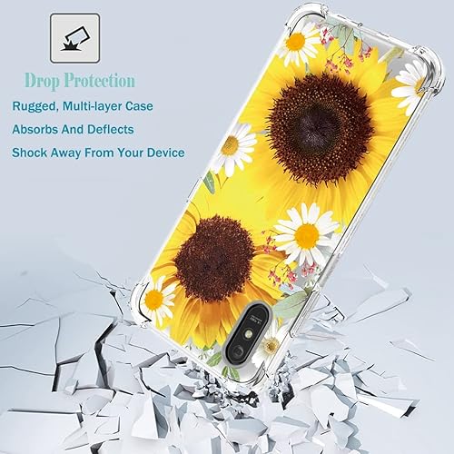 Miniatura 7 de Funda de teléfono para Redmi 9A M2006C3LGRedmi 9i M2006C3LII para niñas y mujeres, delgada, a prueba de golpes, transparente, patrón floral, suave y
