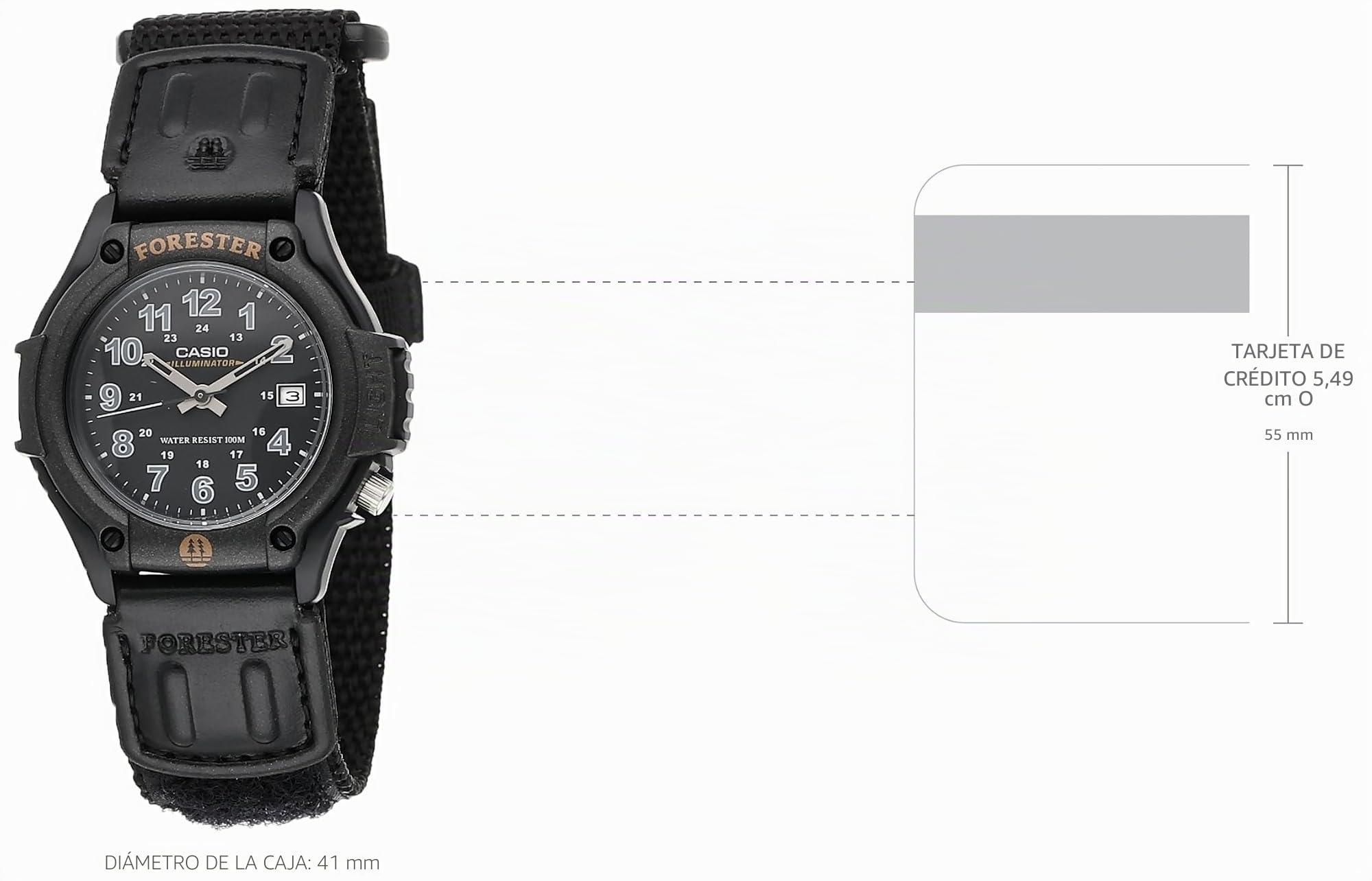 Casio Reloj analógico para Hombres de Cuarzo con Correa en Nailon FT500WC-1BVCF