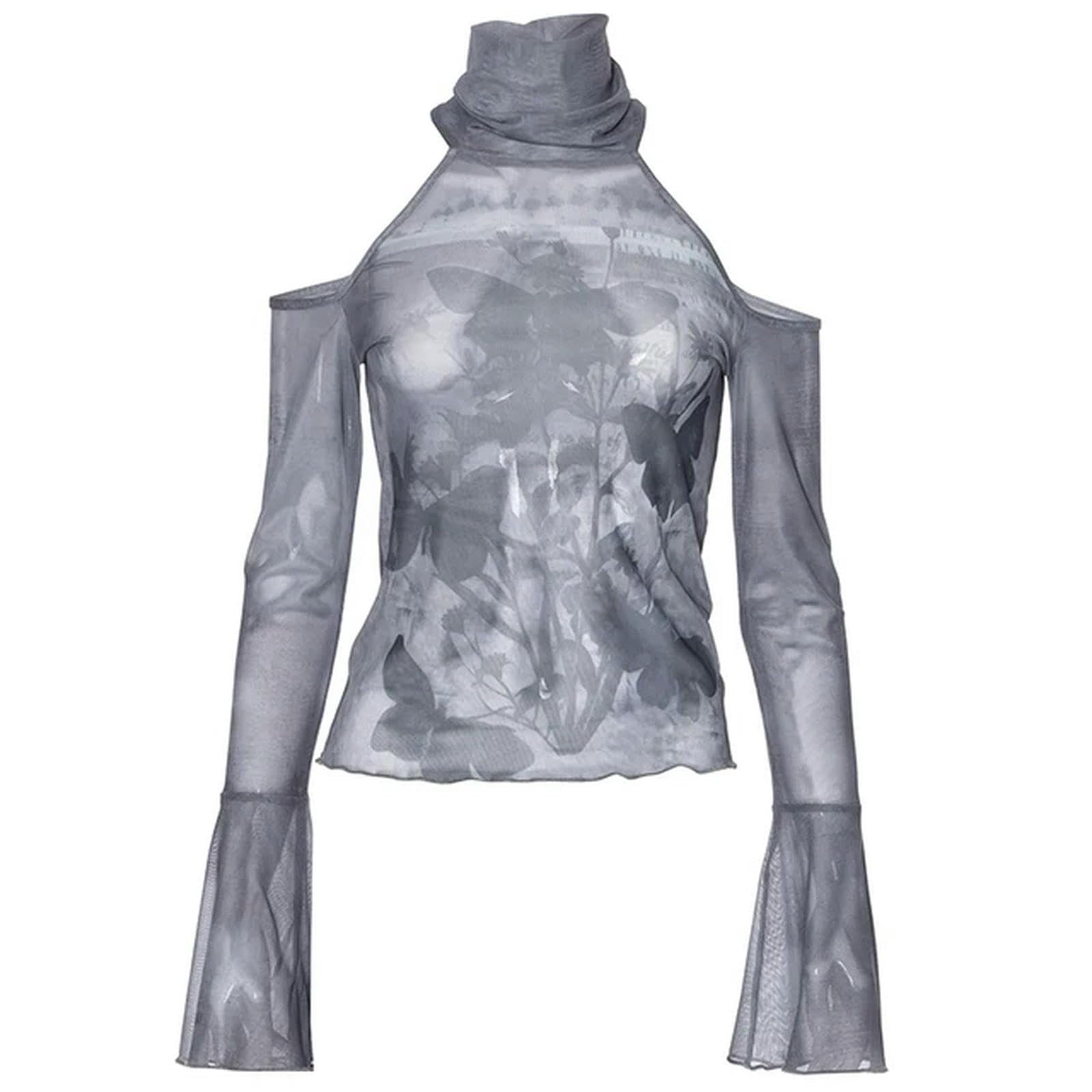 T-shirt Y2K gothique papillon pour affiner la silhouette en été