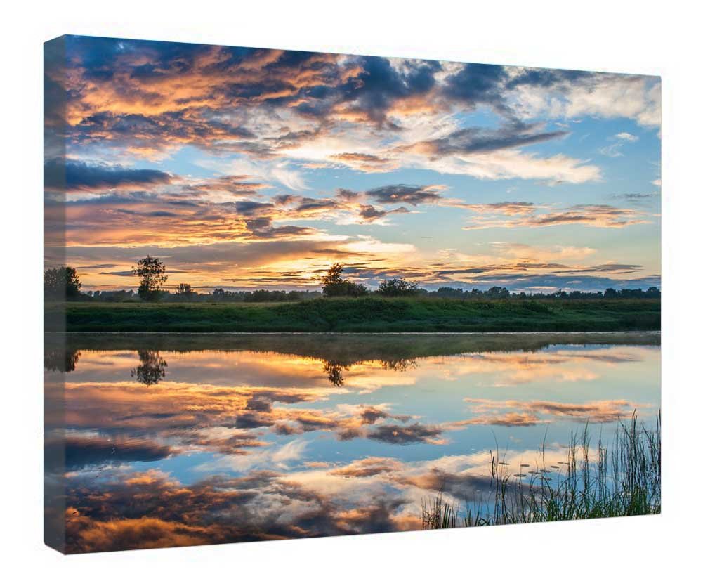 Impression sur toile encadrée bois 40x50 cm avec reflet décoratif - 4