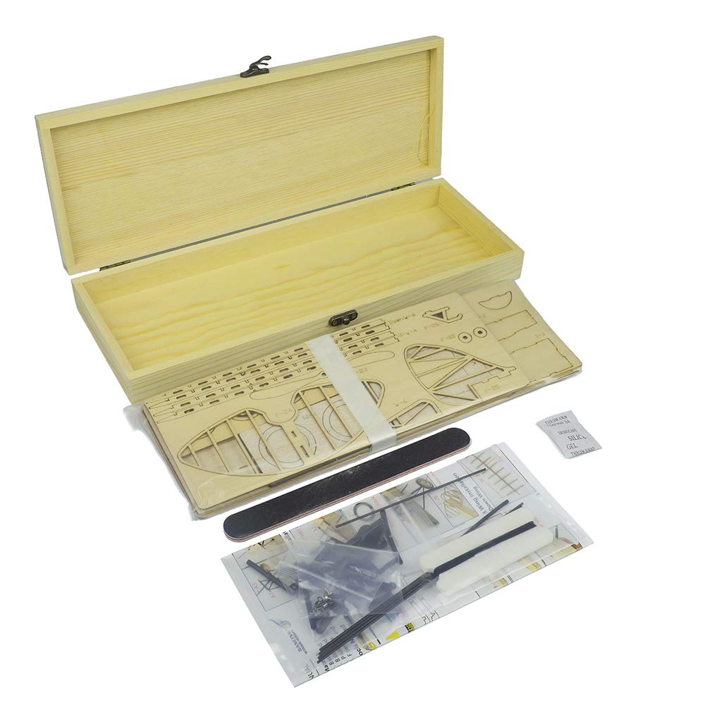 Viloga 3D Wooden Puzzles DIY Tiger Moth Bi-Plane Vintage Airplane Model Kit, Laser Cut Balsa Wood Model Aircraft Kits to Build for Adults - Image 7