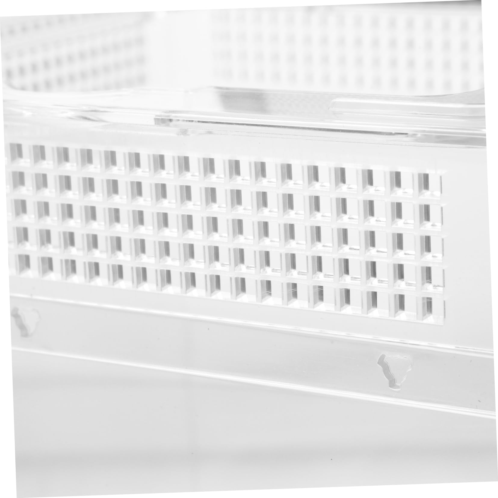 Toddmomy Recinto para Reptiles Transparente con Tapa Magnética Deslizante Incubadora Creativa y Alimentador Práctico para Arañas y Tortugas Pequeñas
