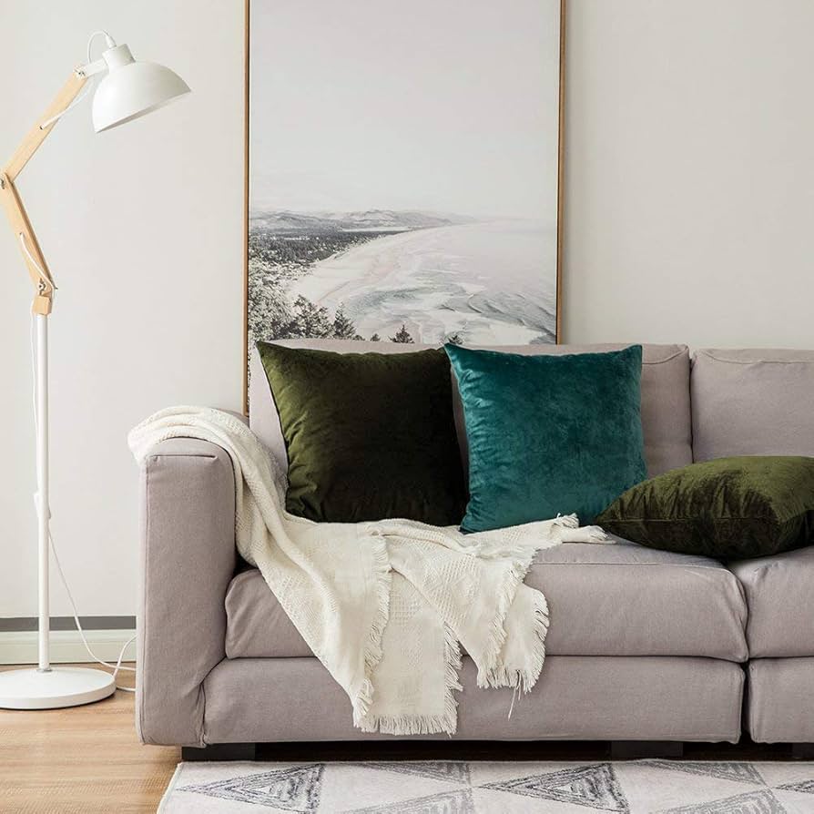 ⭐️Khooti クッションカバー　約60x 60cm ブルー　ファスナー付き ⭐️Khooti クッションカバー 約60x 60cm ブルー ファスナー付き