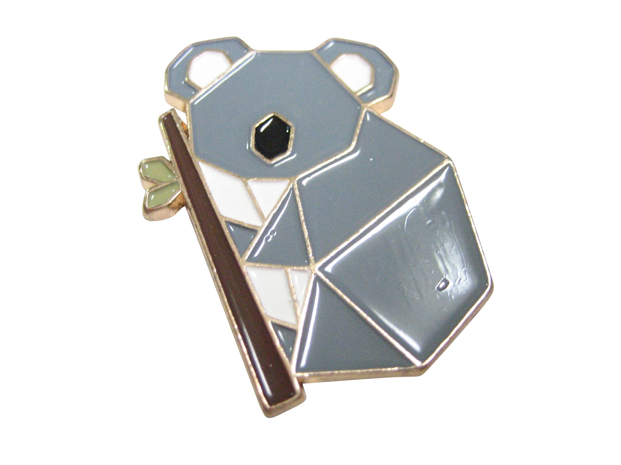 Gray Toned Origami Climbing Koala Magnet