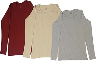 Royal Tex Pack Of 3 Full Sleeve T-Shirts For Women ISO 9001 Multicolor (M)