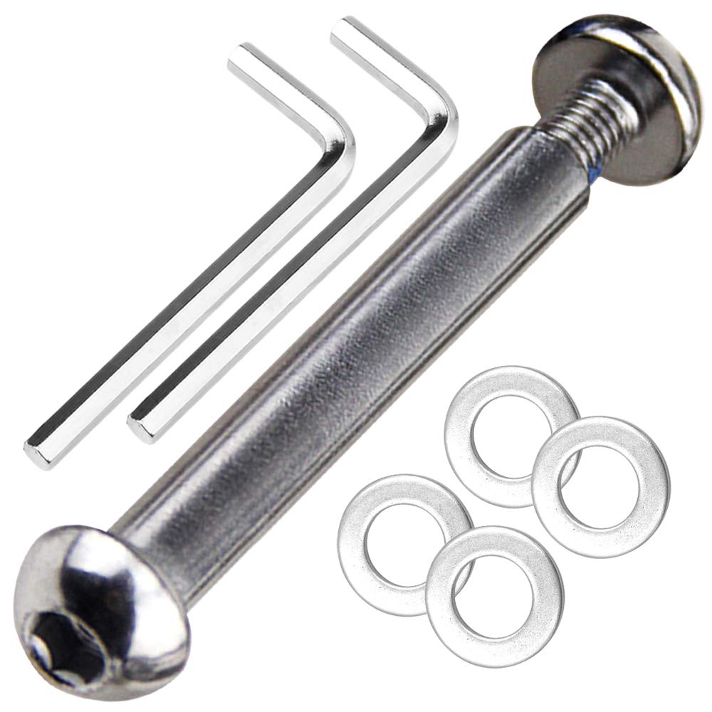 OTFAITP M8 8mm x 28mm-86mm Scooter Front Rear Axle Bolt 8.8 Grade Carbon Steel for Stunt Scooter Dash Teen/Adult Kick Scooter-800+lb Capacity
