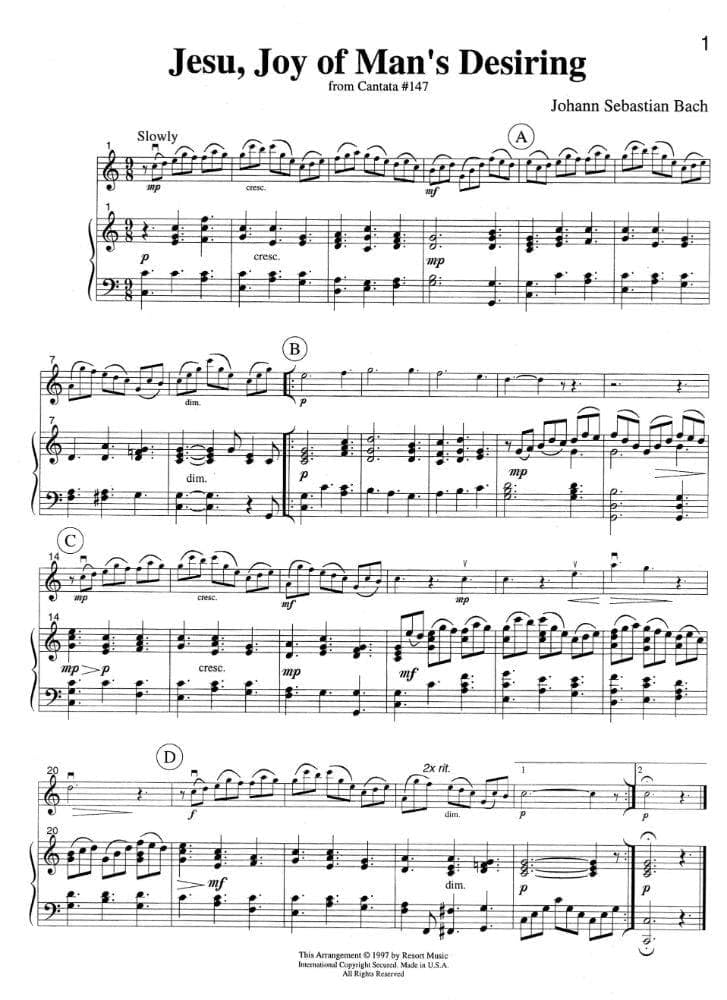 20 Sacred and Spiritual Solos (for violin, flute, or oboe with piano)      Sheet music