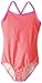 Kanu Surf Little Girls' Mermaid Solid One-Piece Swimsuit, Coral, 4
