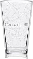 Vista 14 de ALBUQUERQUE NEW MEXICO Engraved City Street Map Beer Pint Glass Perfect Drinking Gift Idea & Unique Decor!