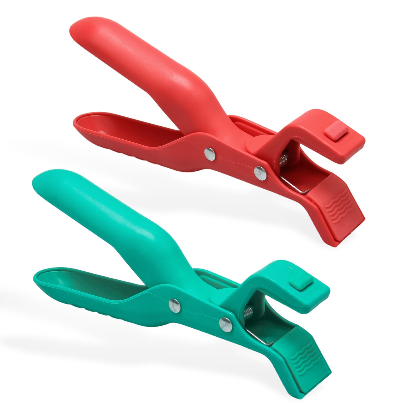 2Pcs Hot Plate Gripper, Anti-Scald Bowl Gripper, Silicone Tongs, Plate Gripper for Hot Plates, Air Fryer Tongs for Kitchen Use, Heat Resistant Food Handling Tool