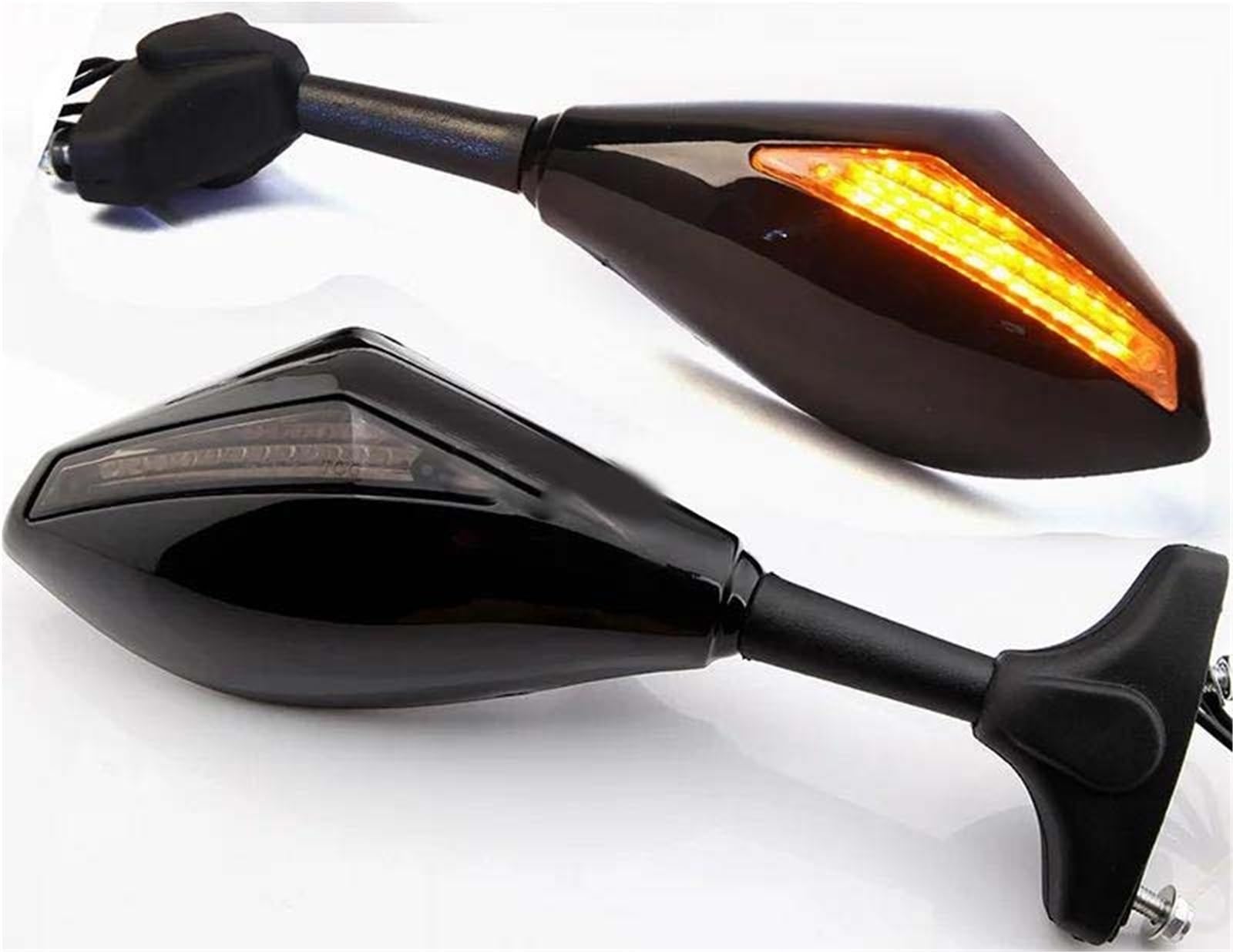 Rétroviseur sport pour moto GSXR600 en aluminium aéronautique avec clignotants clairs intégrés