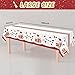 Tyzarglef 3 Pack Graduation Tablecloths Class of 2024, Red and Gold Plastic Tablecloths for Graduation Party Decorations, 54
