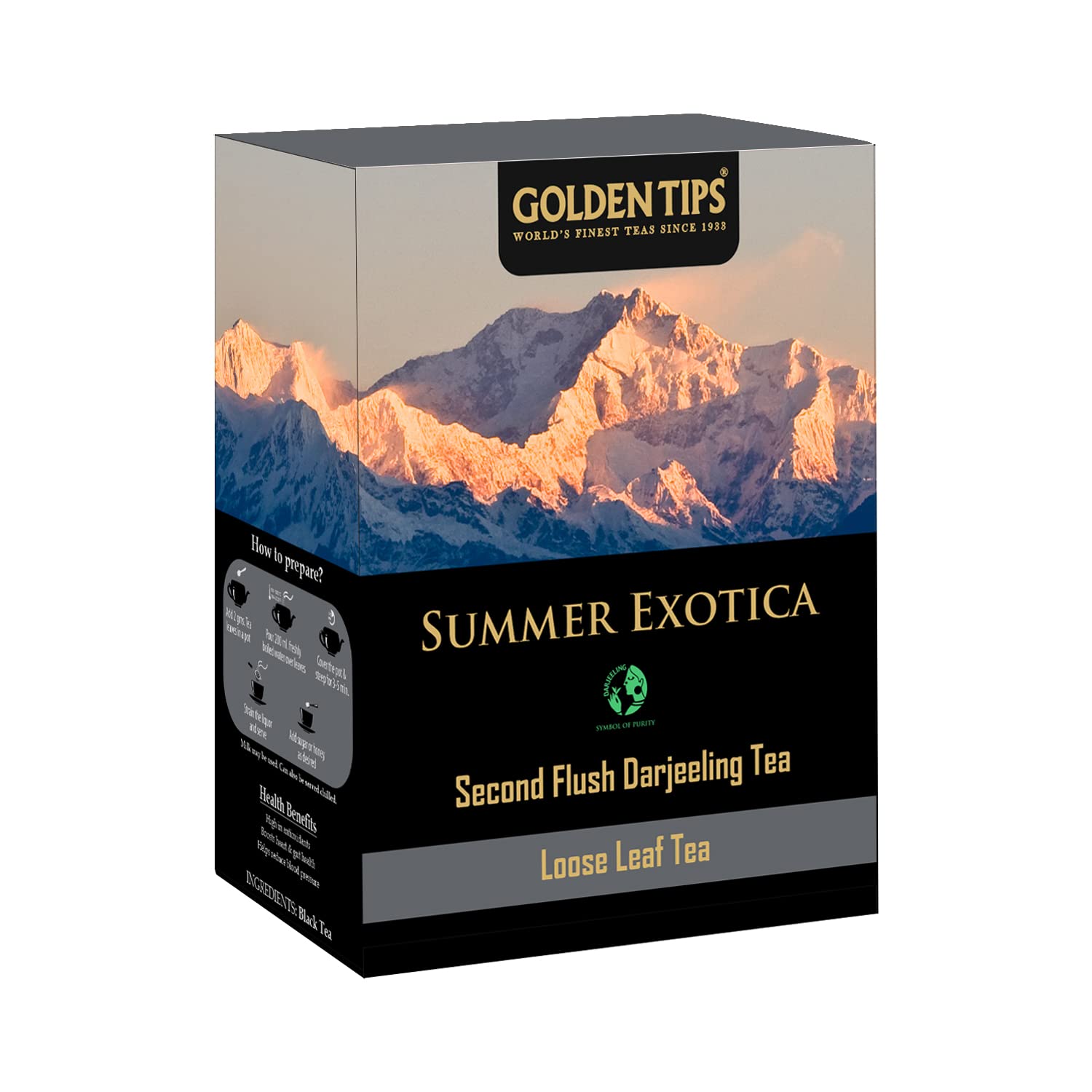 Summer Exotica Second Flush Darjeeling Black Tea (8.81oz - 100 gm - 50 Cups)