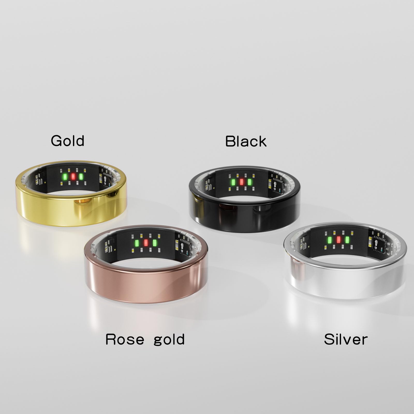 Vic Ring, anello intelligente in titanio ultra leggero, durata della batteria di 7 giorni, fitness / sonno / stress / HR Tracker per donne e uomini, senza costi di abbonamento app, impermeabile IP68