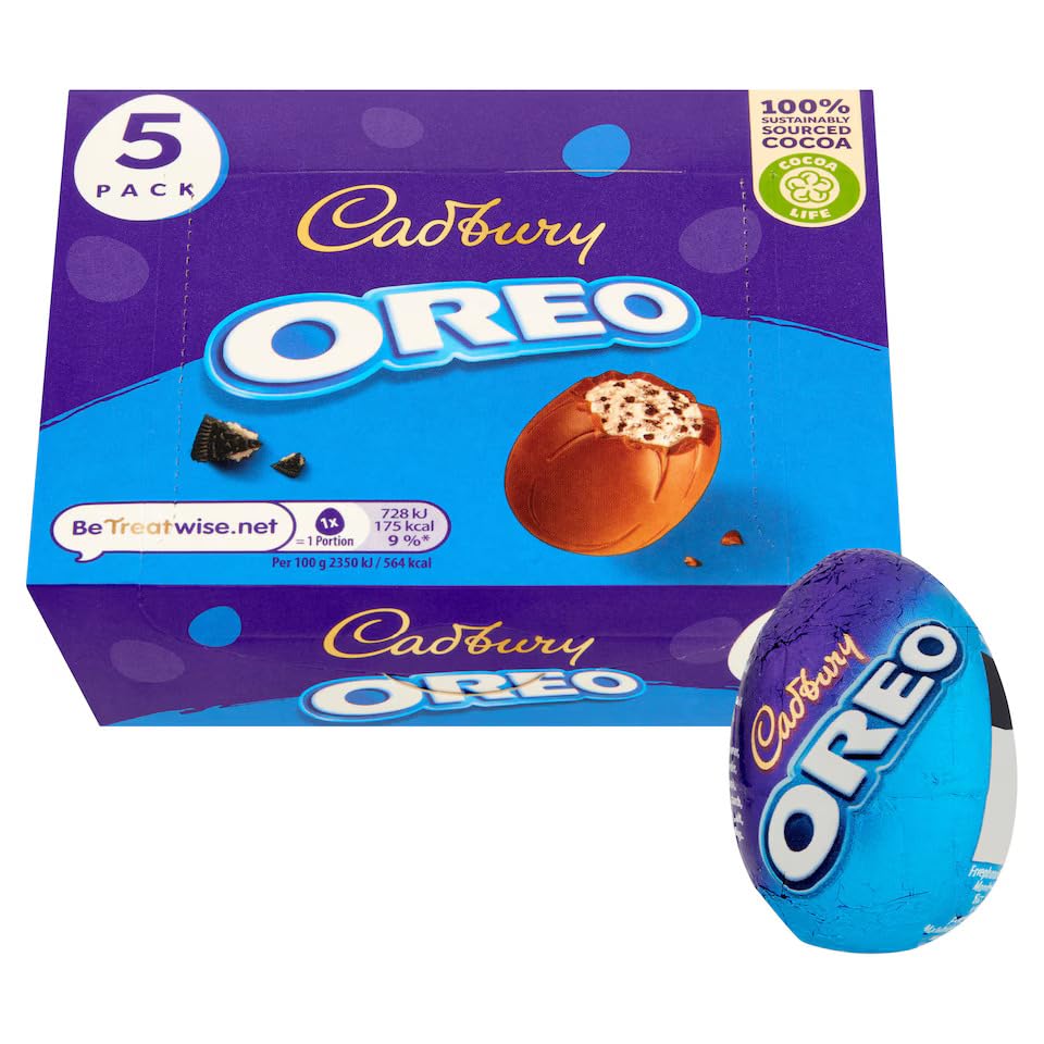 Cadbury Oreo Chocolate Eggs 5 Pack 155g