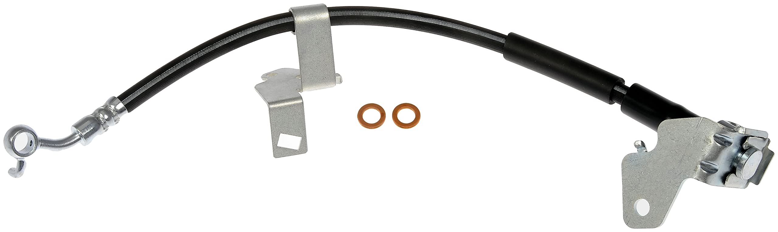Dorman H113300 Hydraulic Brake Hose - Black, EPDM Rubber With Corrosion-Resistant Fittings