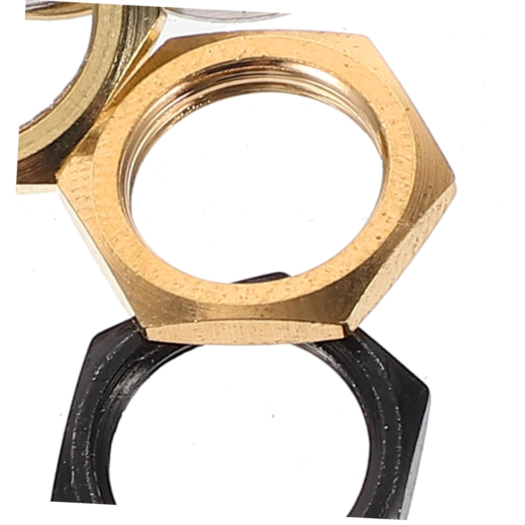 TOGEVAL 3/8 Inch Guitar Jack Nut Spacer Electric Guitar Socket Nuts Metal Gaskets for Guitar Guitar Accessory Kit