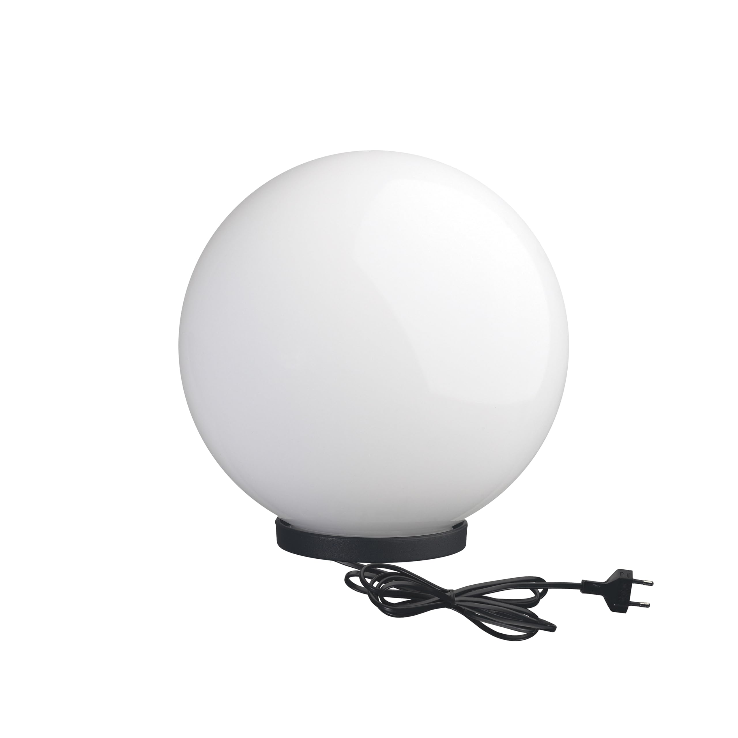 Lámpara de suelo (ø30 cm), E27, 30W, poliamida, IP44, negro- ilumina tus zonas ajardinadas, patios, zonas de relax.