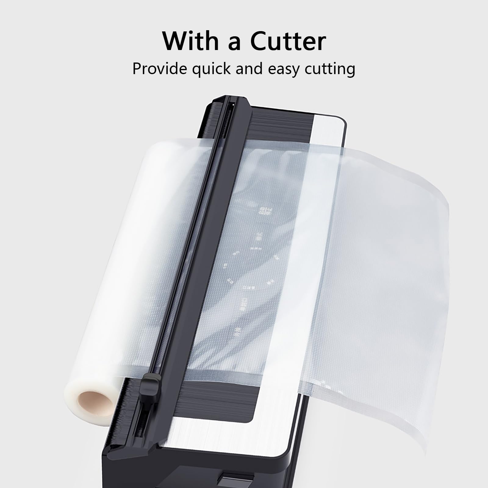 Scelleuse Sous Vide Compacte - Scelleuse Alimentaire Portable avec Cutter Intégré, Scellage à Un Seul Bouton, Scelleuse Sous Vide pour Ingrédients Secs/poudreux/mous/humides