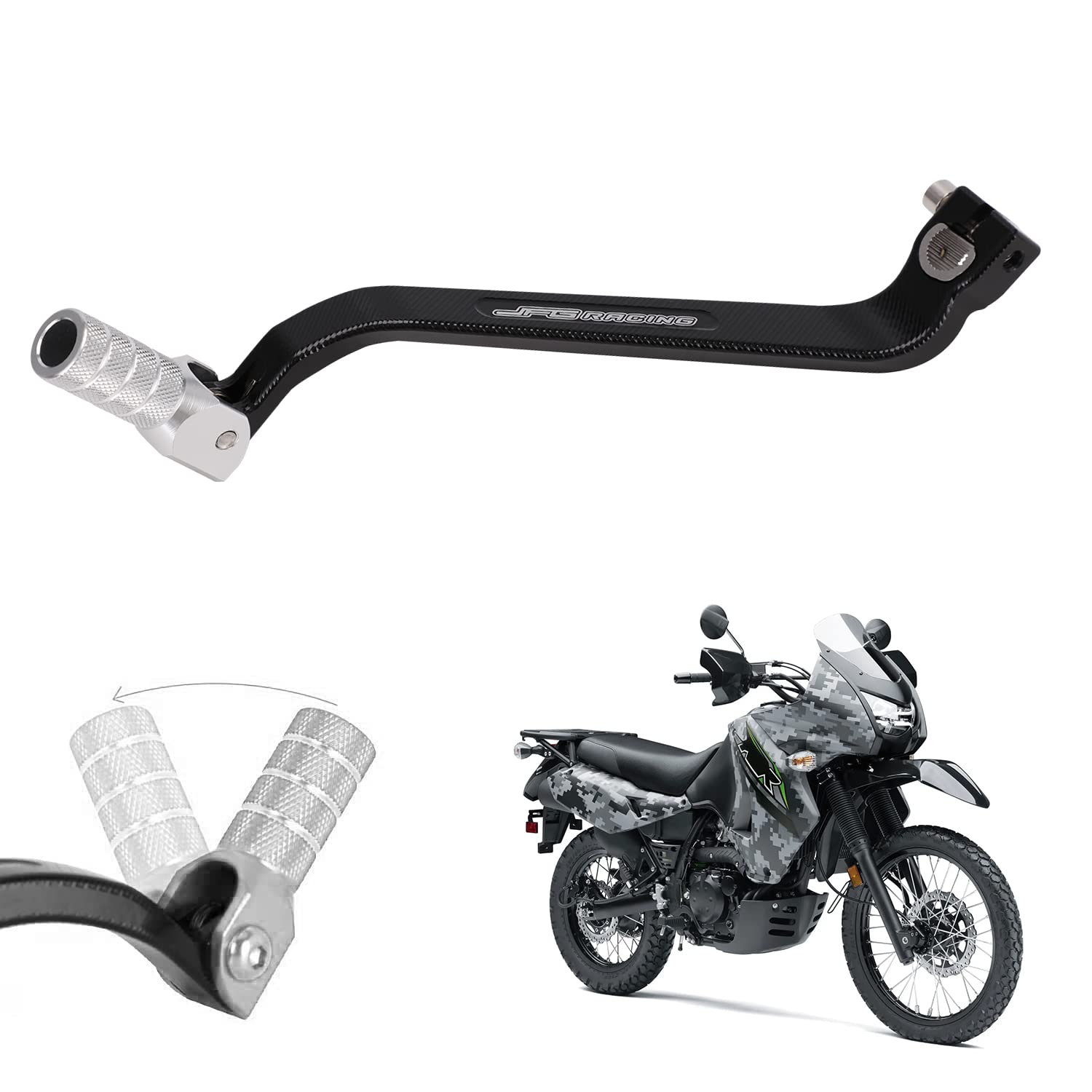 JFG RACING Motorcycle Gear Shifter Lever Extended Rod