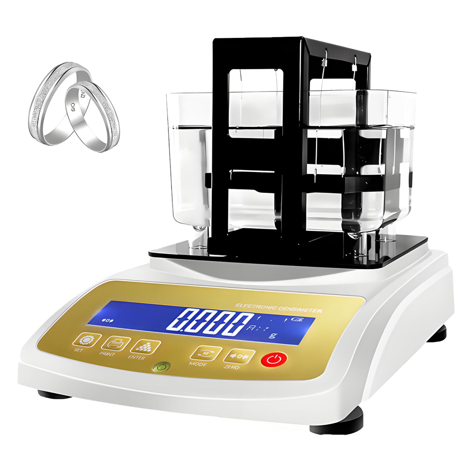 DUMIPME Gold Testing Machine,Digital Purity Content Detector with Density Meter Function, for K Value, Karat, and Authenticity Analysis of Gold, Silver, Platinum 120K