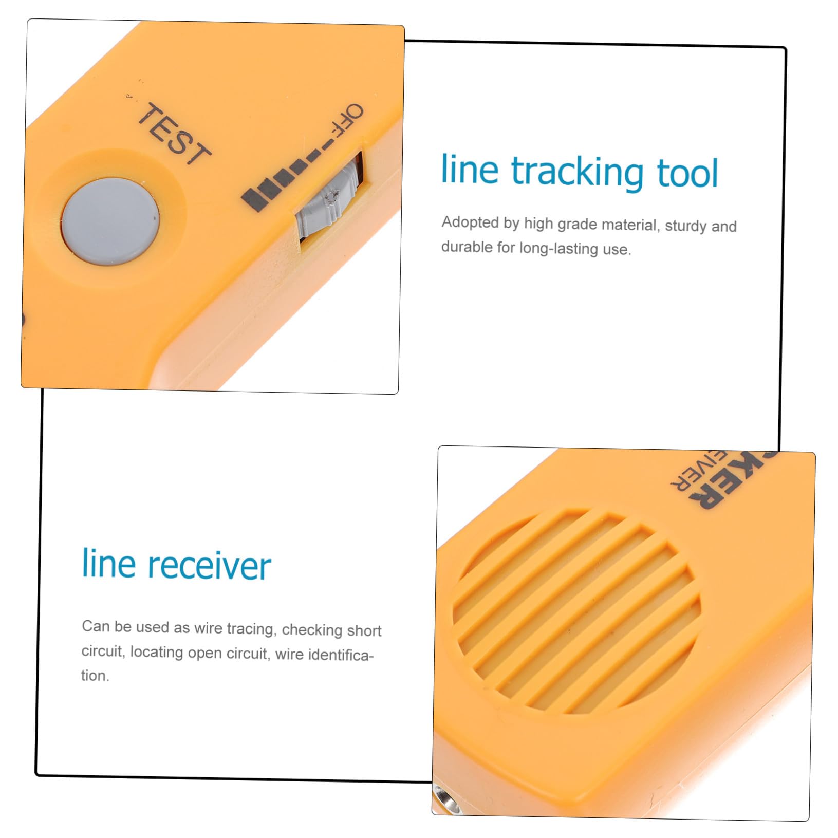 Buscador de Cables 1 Juego Abs Amarillo Localizador y Comprobador