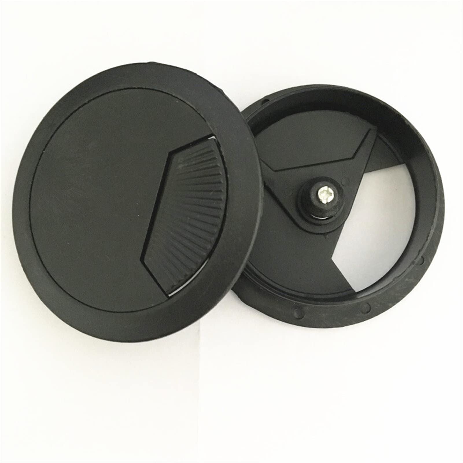 Sybnikolf Black Desk Grommet Cable Grommet 10Pcs 60Mm Plastic Wire Hole Cover For Computer Desk Table Furniture