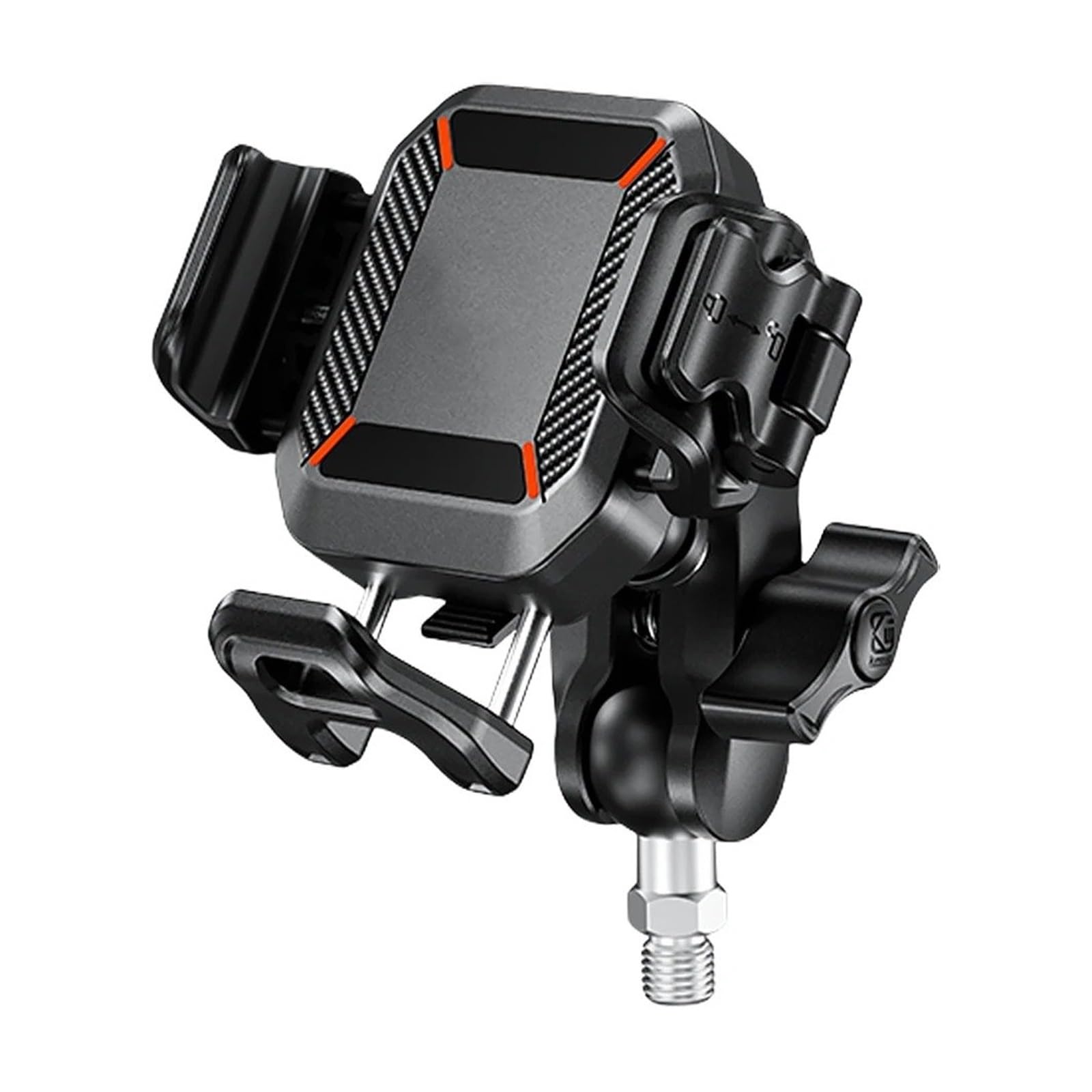 Staffa Navigatore Moto Supporto Navigazione GPS Manubrio Supporto Antivibrazione Bicicletta Elettrica Supporto Per Smartphone Per Motociclette Compatibile Con Fotocamera Navigazione GPS Staffa(M10 Scr