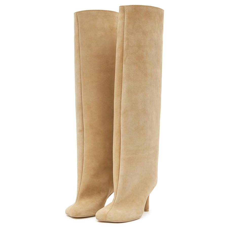 Wide Calf Boots Suede Wide Calf Winter Boots for Women Plus Size