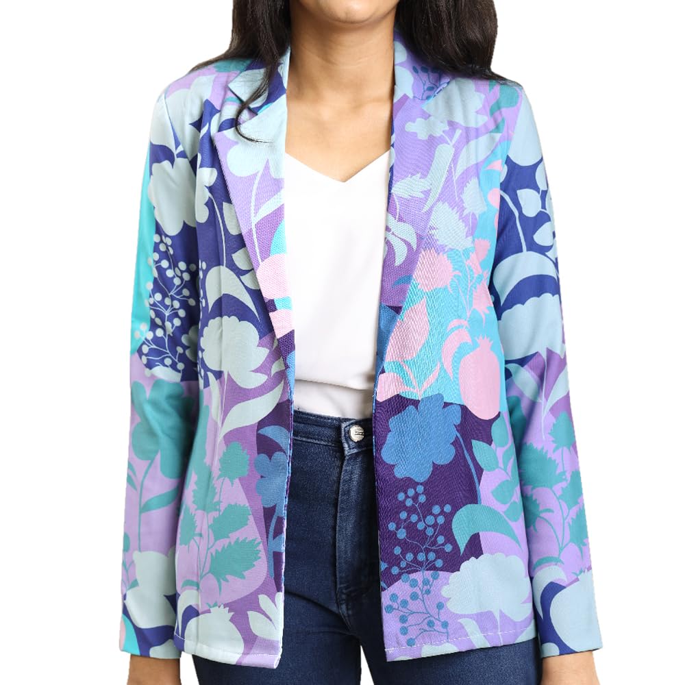 Fabcurate Women's Notched Neck Jacket Blush Pink | Full Sleeves Jacket for Ladies | Casual Wear | Fashionable for Party-image-12