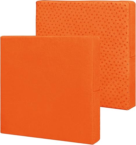 Miniatura 88 de Easy-Going Paquete de 4 fundas de cojín impermeables para patio de 27 x 25 x 5 pulgadas, fundas de cojín de repuesto antideslizantes para asientos