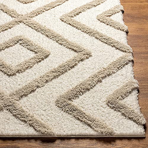 Image of Carpet Mahal Presence Gorgeous Design of Super Soft Shaggy Carpet for Living Room, Bedroom, Hall and Anywhere in Home. [12x18 feet]
