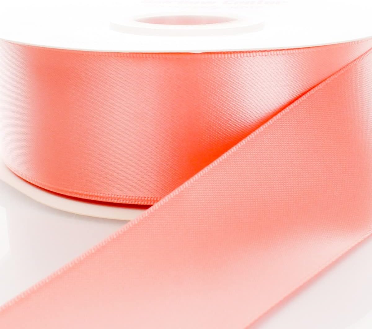 3" Lt. Coral Double Faced Satin Ribbon 100yd