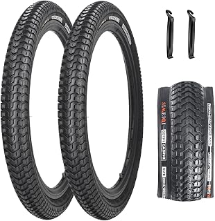 SIMEIQI 2 Pack 26"x1.95" 20"x2.125" Inch 60TPI for Mountain Bike Tires with 2 Levers and with or Without 2 Inner Tubes Gluless Patches for Mountain Trail Bicycle Replacement Tires