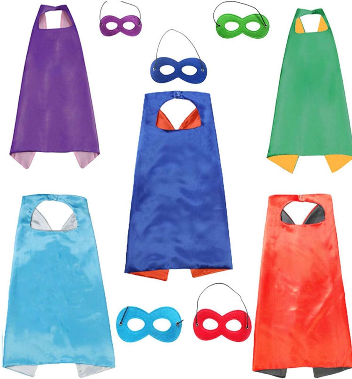 Hero Capes and Mask for Kids Role Playing Halloween Costumes Birthday Party Dress up - Image 3