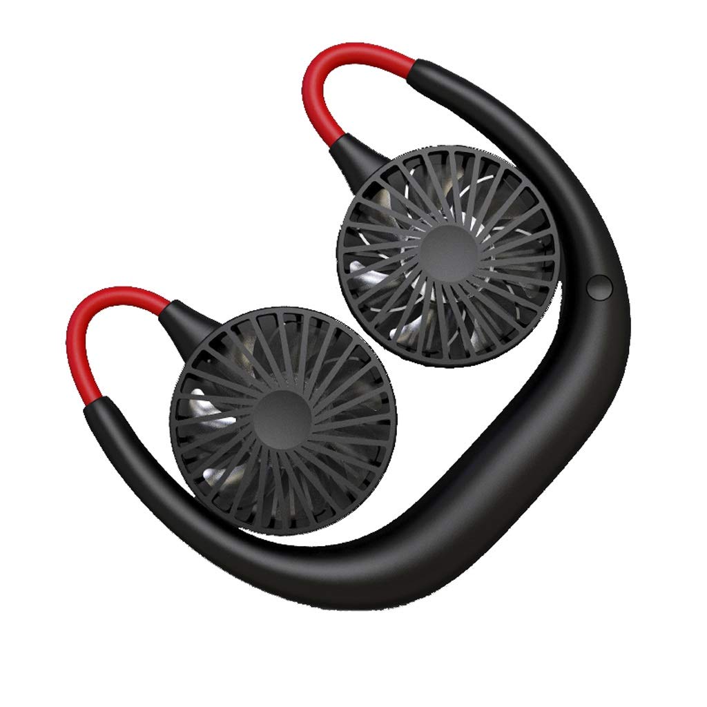 XJBTBA DHF Ventilatore Portatile, Ventilatore USB, Ventilatore Manuale, Ventilatore Piccolo da Collo Appeso Mini Sport Portatile Portatile Ricaricabile Uomo Pigro Collo Appeso Ventilatore Elettrico a