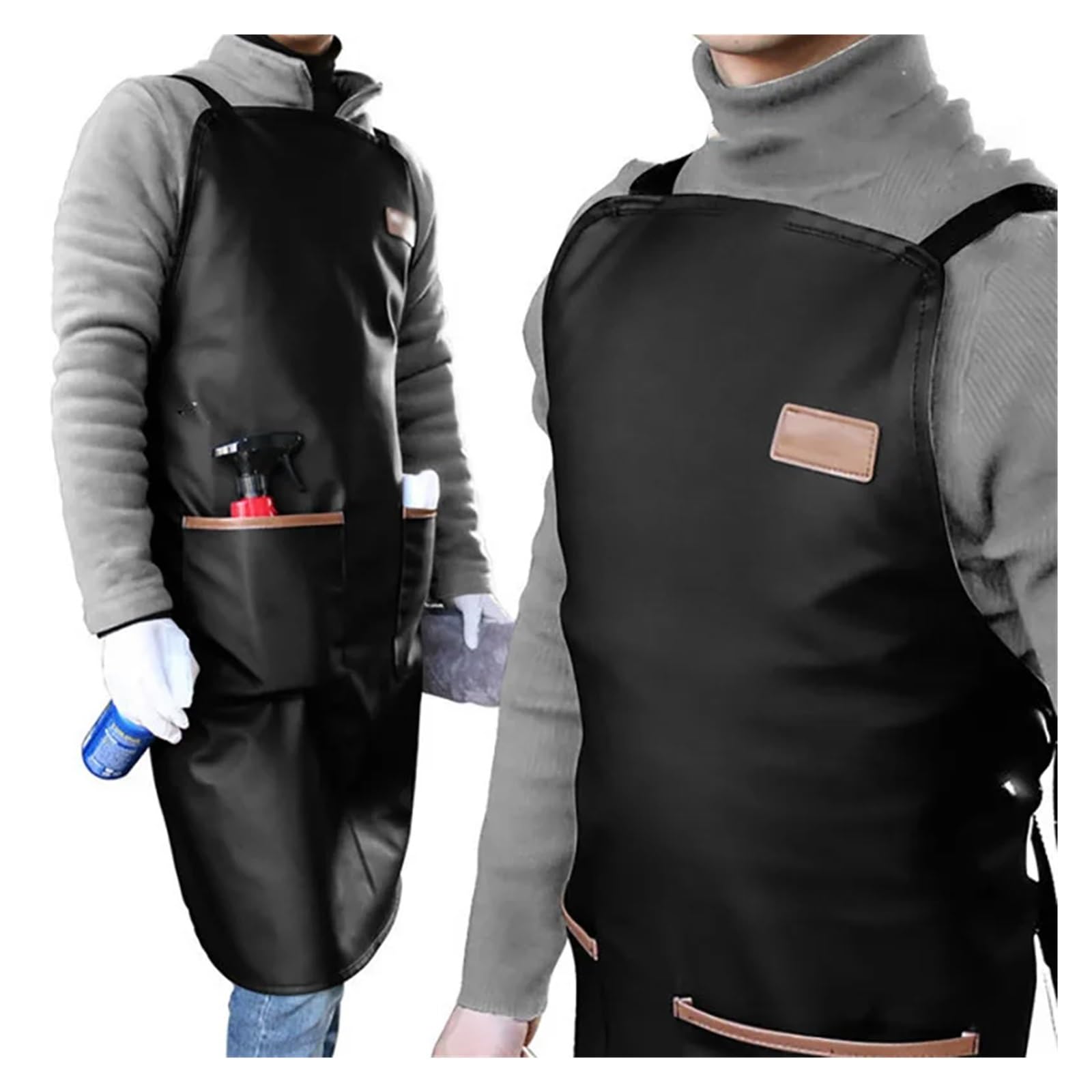 delantal cocina Delantal impermeable for lavado de coches, matadero, cafetería, tienda verduras, ropa trabajo, protectora