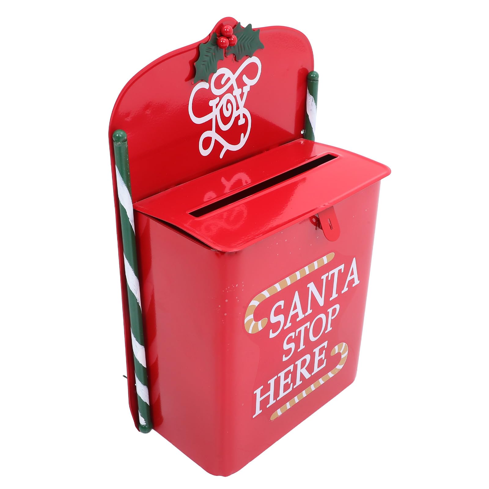 Boîte aux lettres Noël rouge en métal Anneome pour partager vos vœux