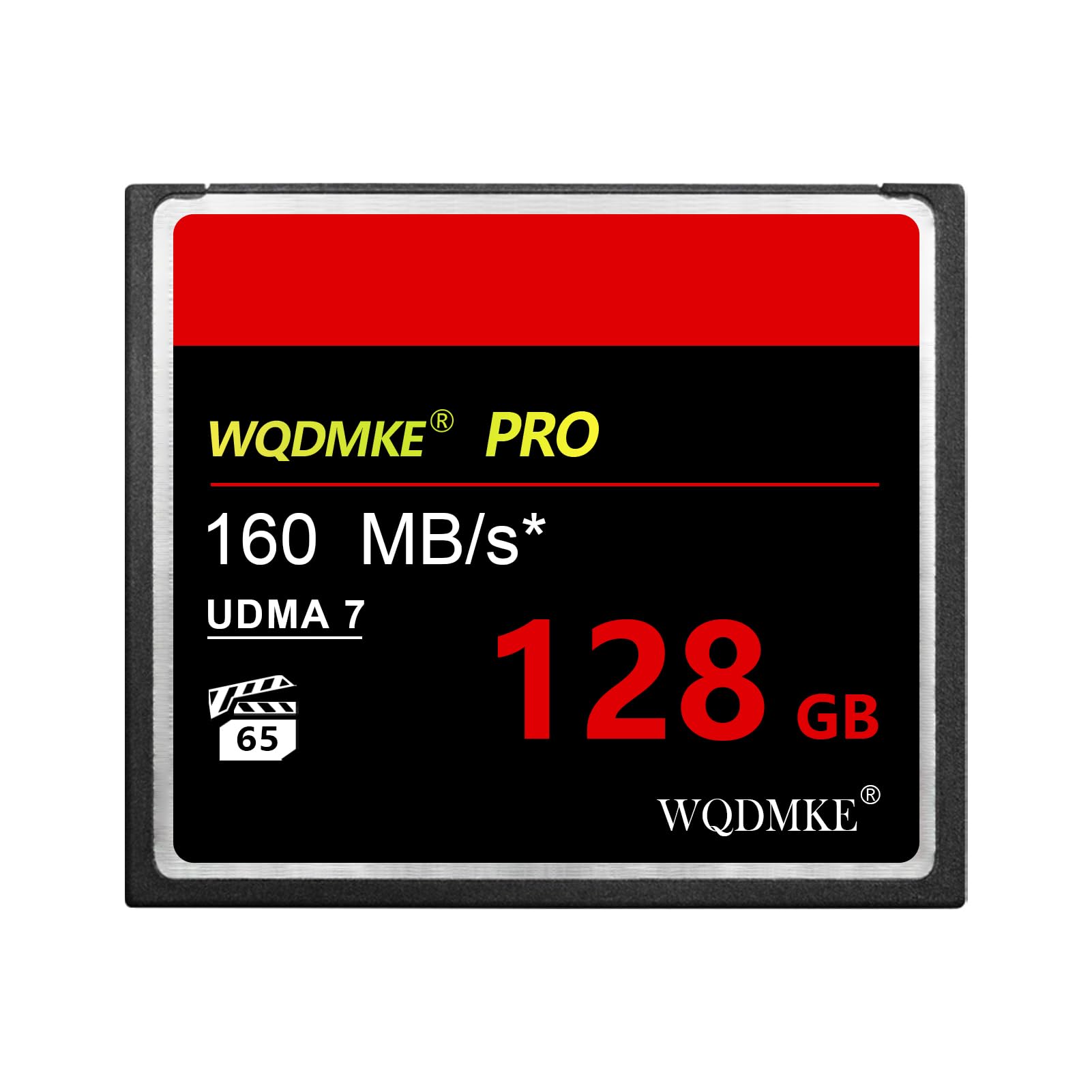 WQDMKE CF Card 128GB UDMA Speed Up To 160MB/s