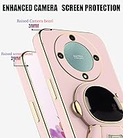 Vista 3 de Funda compatible con Honor Magic 5 Lite con chapado creativo de astronauta de dibujos animados, rosa, para Honor X9a, funda de teléfono de silicona