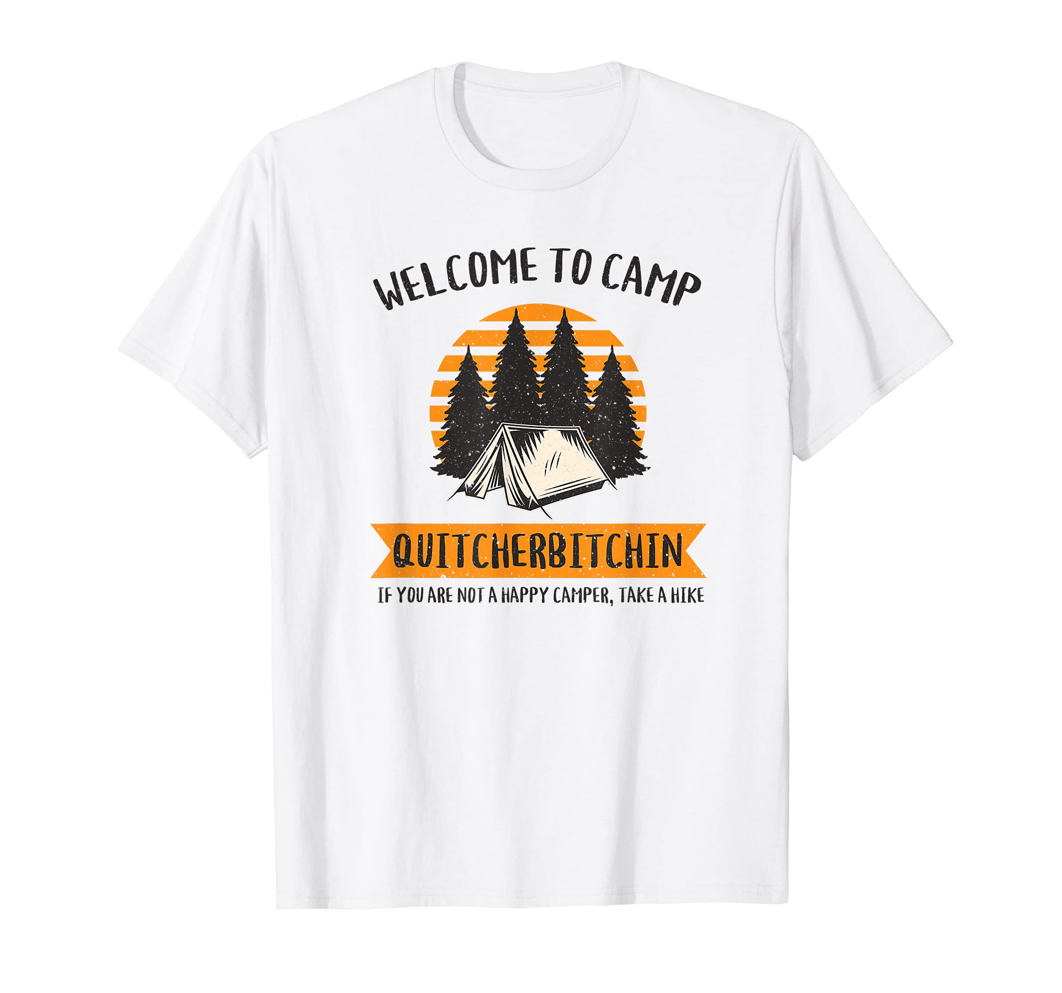 Camping Welcome To Camp Fun Summer Hiking Climbing Gear T-Shirt, White