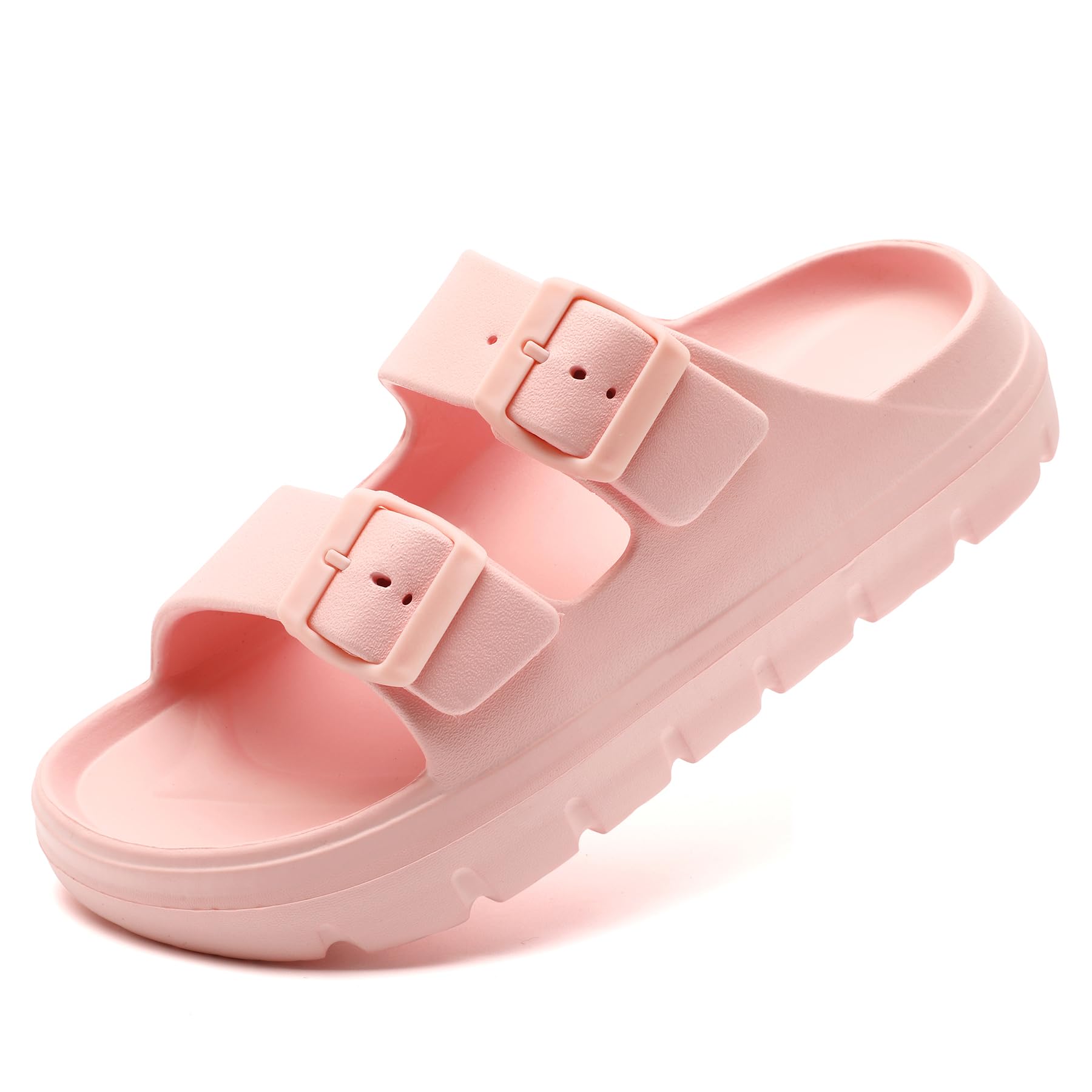 Waysoland Sandalen Damen Sommer,Orthopädische Damen Bequeme Folien Dicke Sohlen Plattform Sandalen mit einstellbarer Schnalle und Ultra Kissen