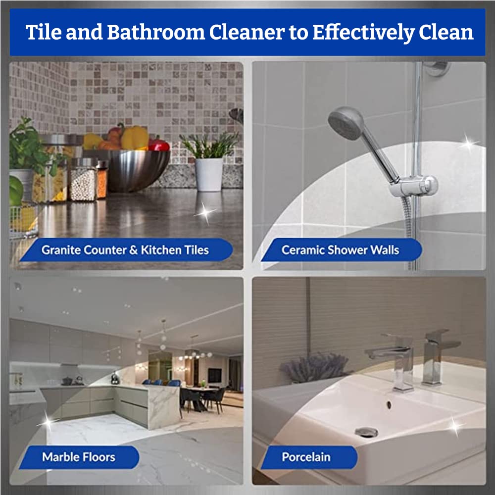 Klenzmo Bathroom Cleaner Kit – Tile 850ml + Tap & Shower 270ml 3