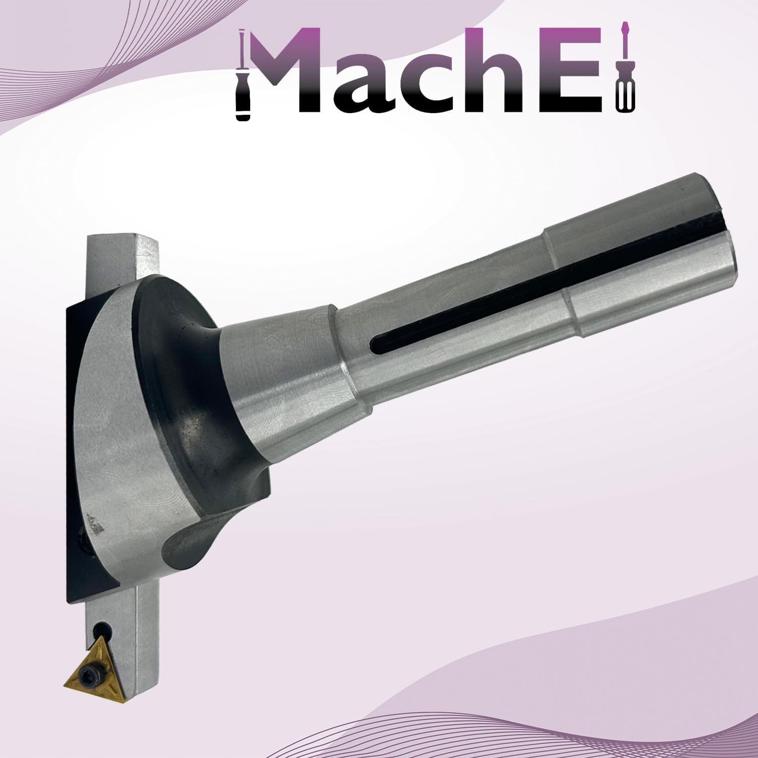 MachEl Frez muchowy 6,3 cm z chwytem R8 do frezarki Bridgeport + 1/5.1 cm x 1/5.1 cm x 10.2 cm frez z węglika spiekanego