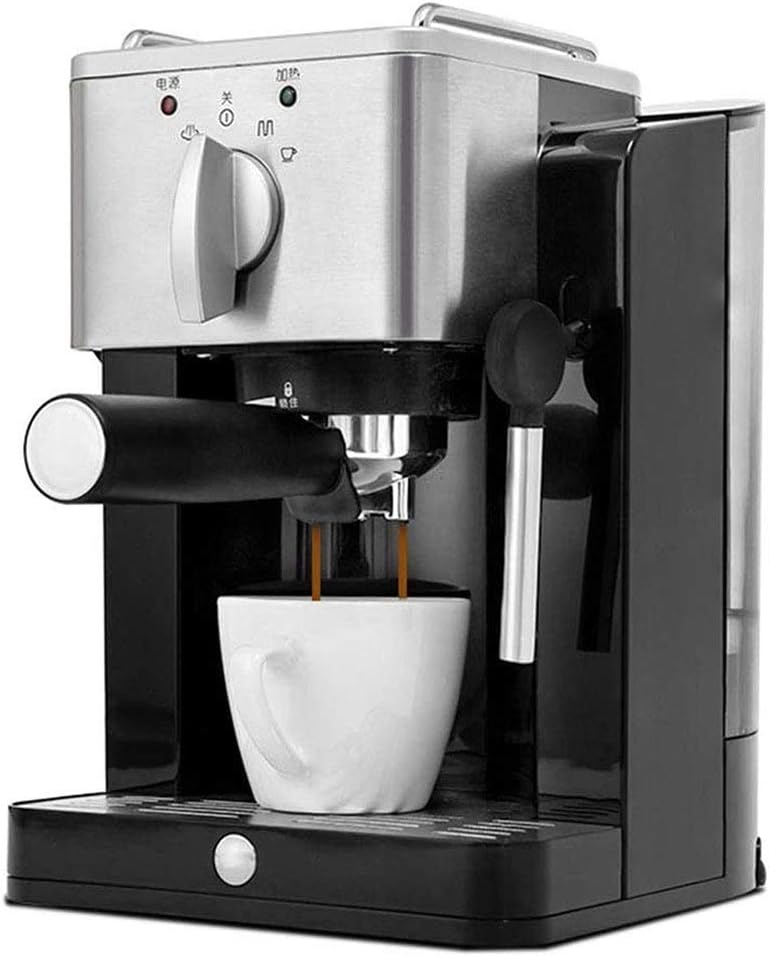 Coffee Machine Coffee Machine Italian Retro Semi-Automatic Espresso Machine, Pumping Foam, Two Cups of Coffee Machine, Stainless Steel, 110V~240V