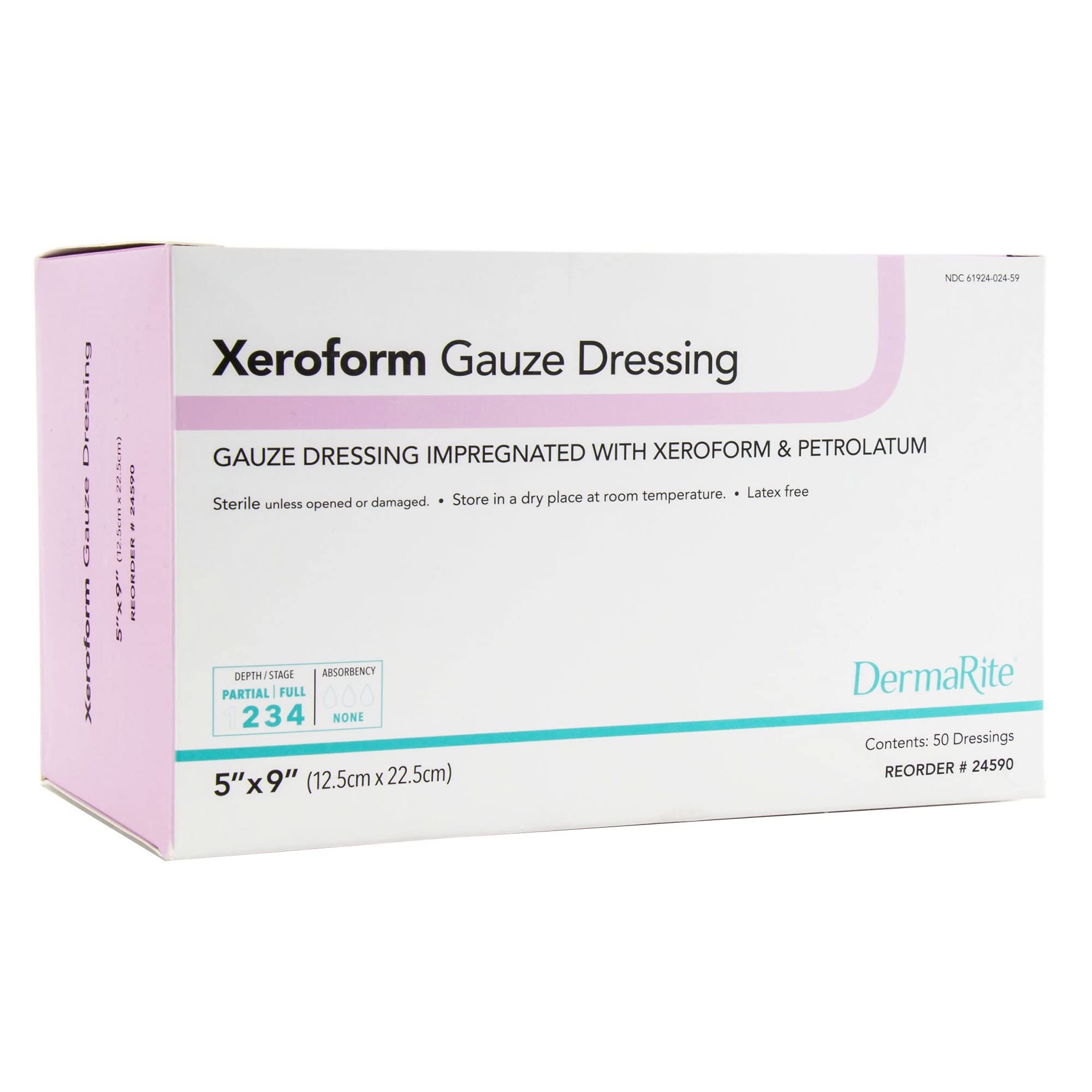 Dermarite Industries Perform Gauze Dressing, 5x9, 50 Count