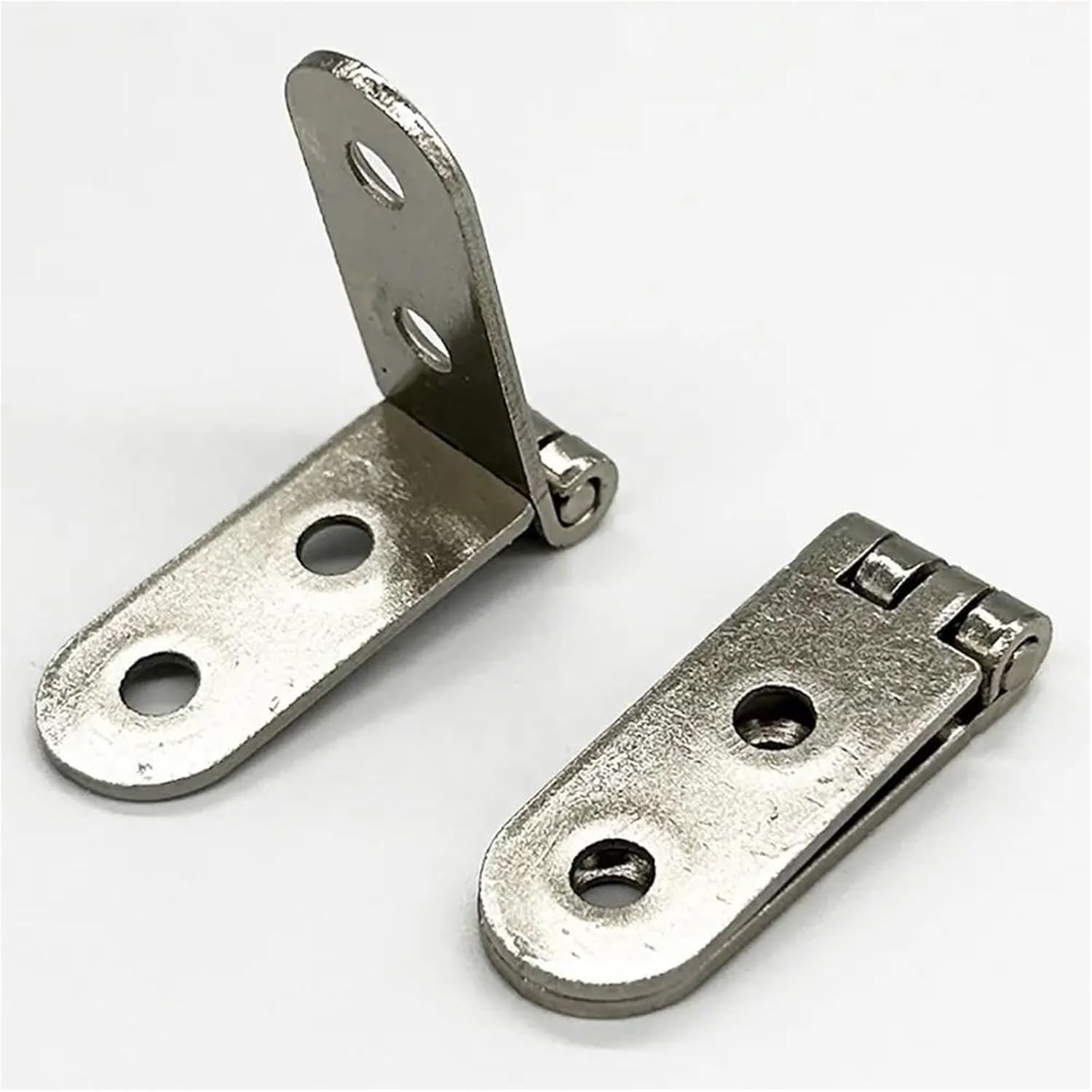 Folding Flush Hatch Hinges 32Pcs 270 Degree Foldable Hinge Furniture Hardware Accessories Silver Flap Screw-On Hinges Metal Excluding Screws