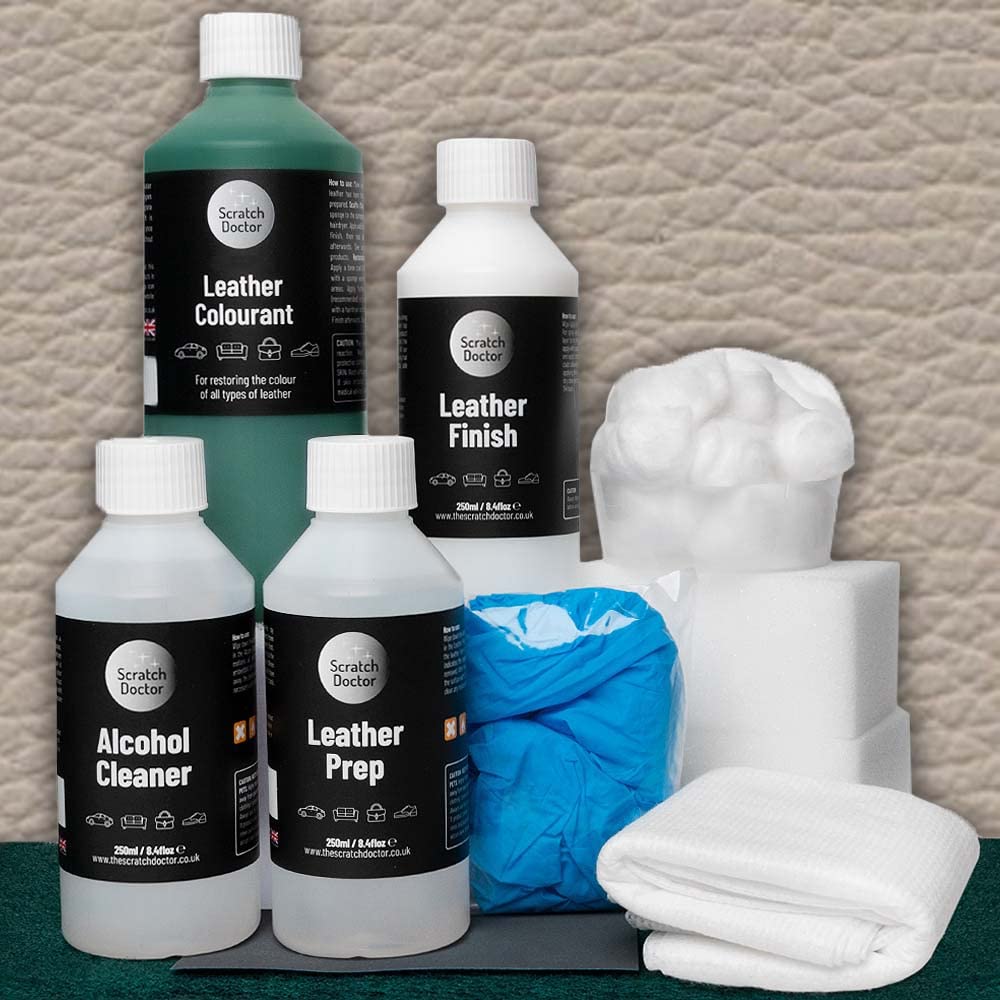 Scratch Doctor - Kit di ricolorazione del seggiolino auto in pelle per BMW Restore or Change Colour di sedili auto e interni BMW (Dakota Oyster)