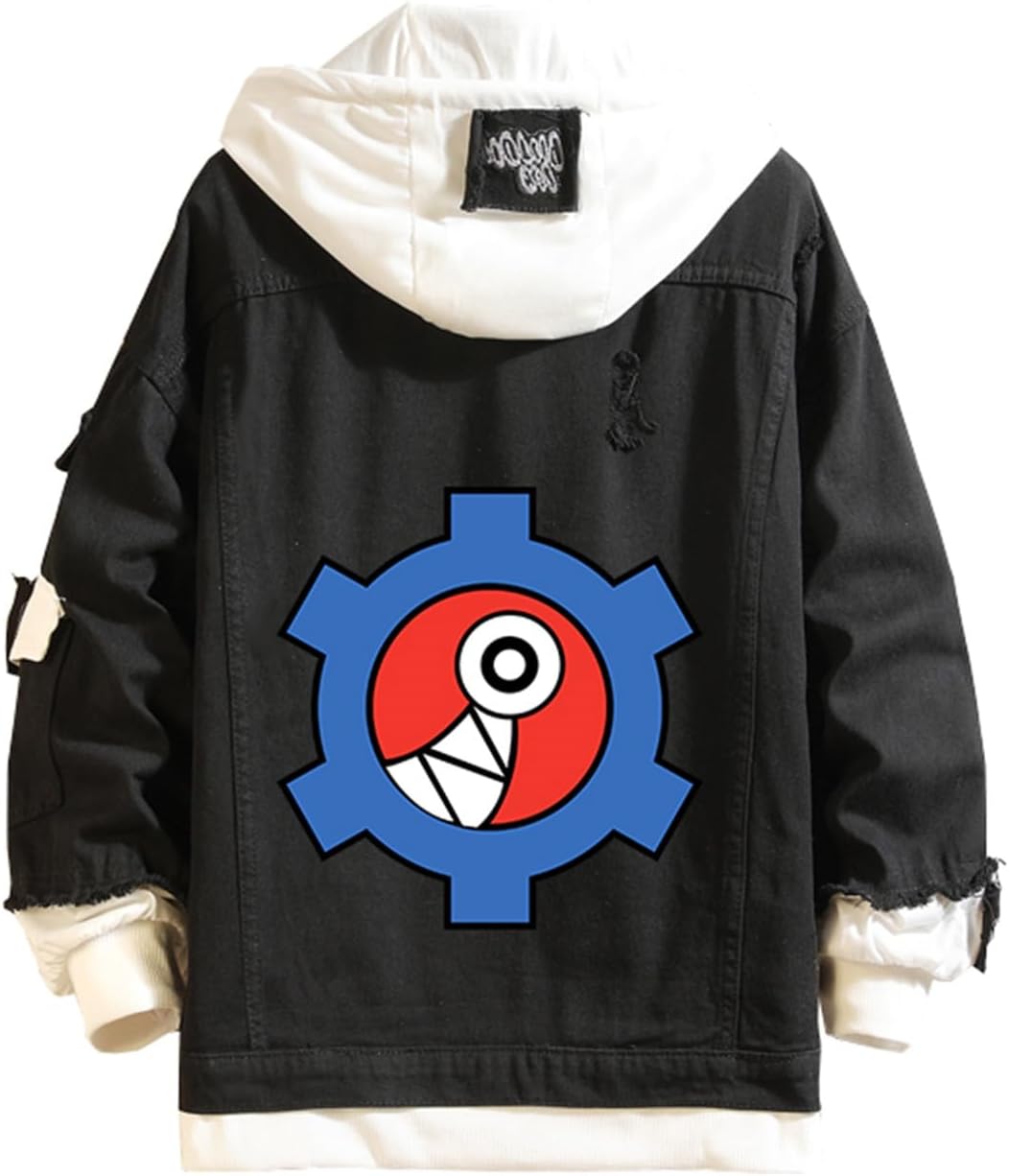 ISaikoy Anime SK8 the Infinity Denim Jacket Reki Long Sleeve Jeans Sweatshirt Sweater Hoodie